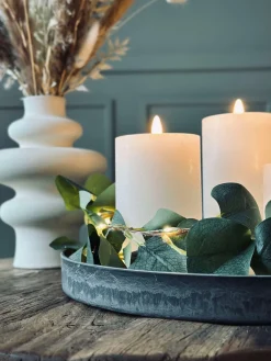 Rund fad / bakke i beton look - Stor