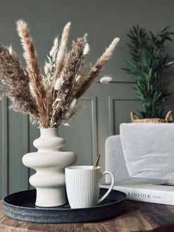 Rund fad / bakke i beton look - Stor