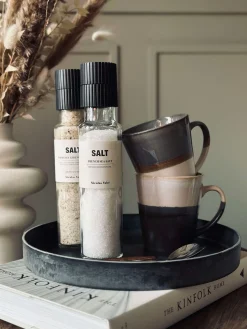 Rund fad / bakke i beton look - Mellem