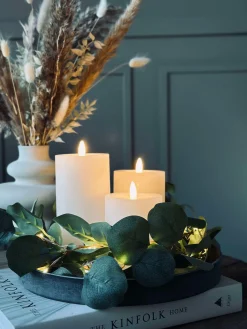 Rund fad / bakke i beton look - Mellem