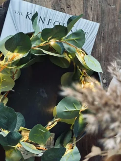 Rund fad / bakke i beton look - Mellem