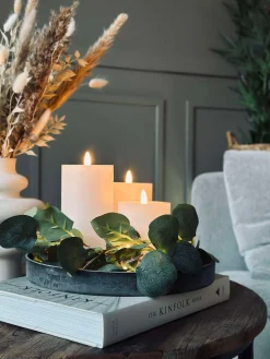 Rund fad / bakke i beton look - Mellem