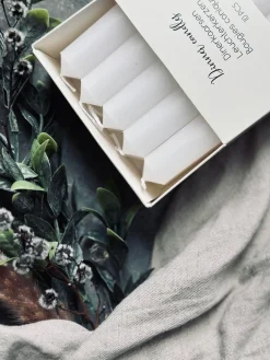 Rustiklys 10 stk – Hvid