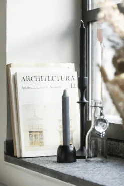 Rustiklys grå - 18cm