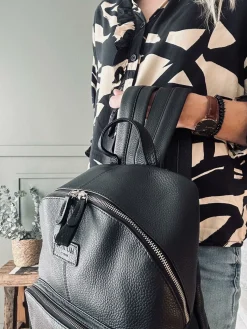 Rygsæk – Black leather