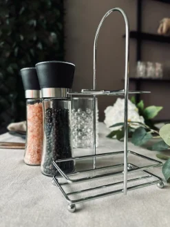 Salt og peber sæt i holder