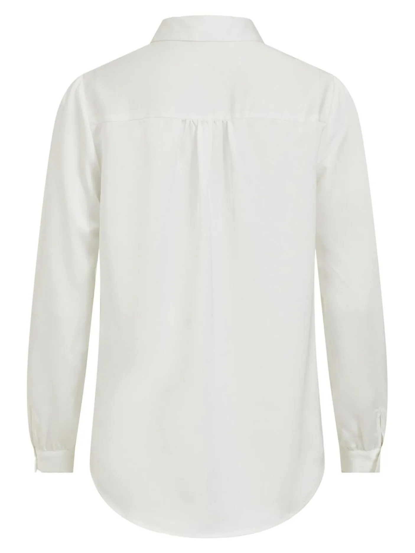 Satinskjorte Luna White