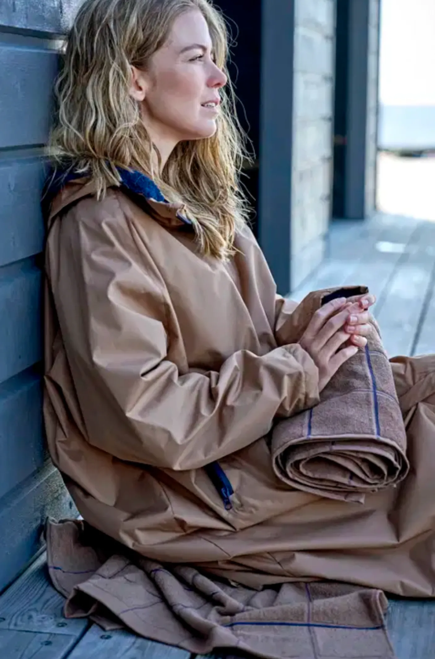 Södahl North Vinterbadekåbe - Warm Taupe