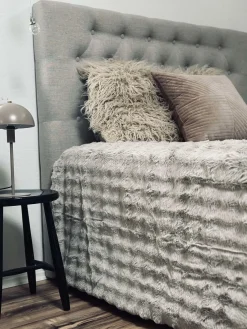 Sengetæppe BUBBLE - Lys grå