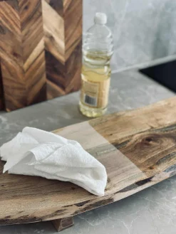 Serveringsbræt med ben - 40cm.