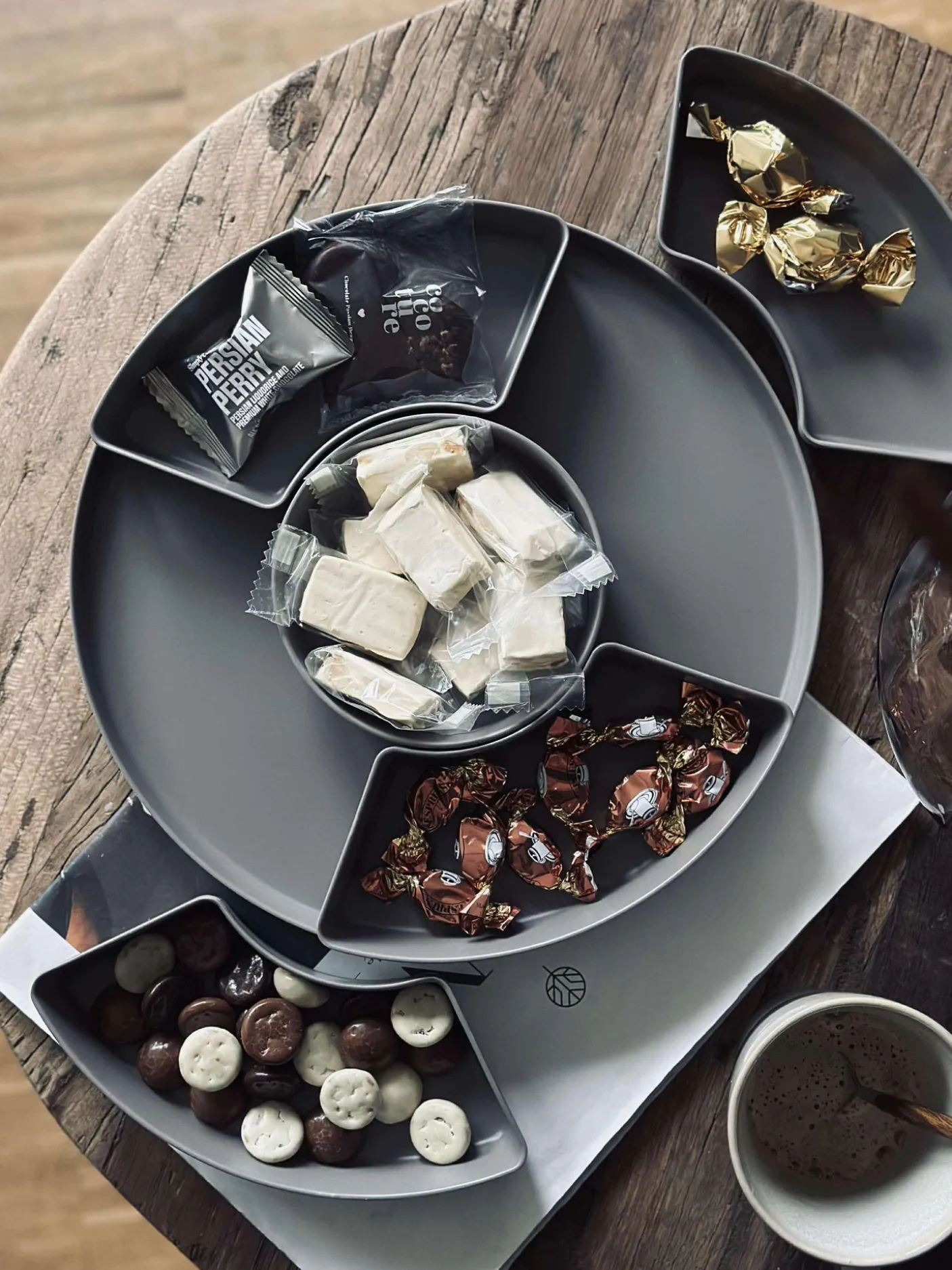 Serveringsfad - Taupe melamin