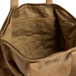Shopper Fløjl - Tan