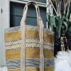 Shopper i kraftig Jute - Sennep