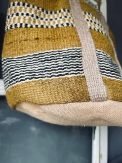 Shopper i kraftig Jute - Sennep