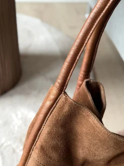 Shopper i ruskind - Walnut