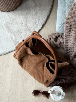 Shopper i ruskind - Walnut