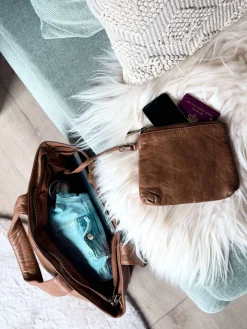 Shopper ink pung MILLE – COGNAC