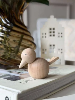 Siddende Fugl - Natur Bøg Lille