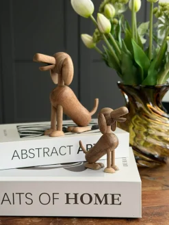 Siddende Hund Amber/Brun - Flere størrelser