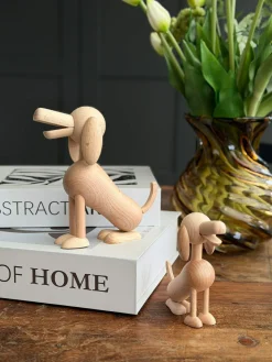 Siddende Hund Wood - Flere størrelser