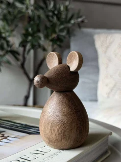 Siddende Mus - Amber Brun