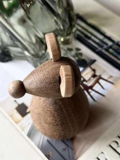 Siddende Mus - Amber Brun