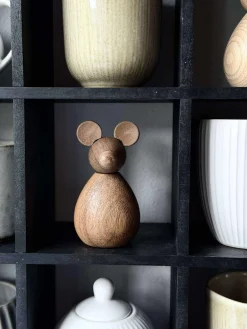 Siddende Mus - Amber Brun