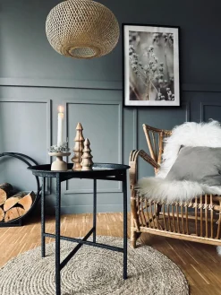 Sidebord - Sort metal