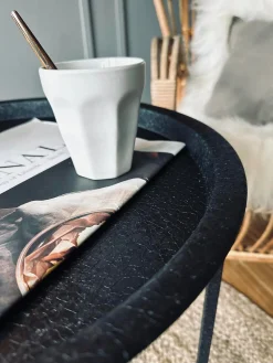 Sidebord - Sort metal