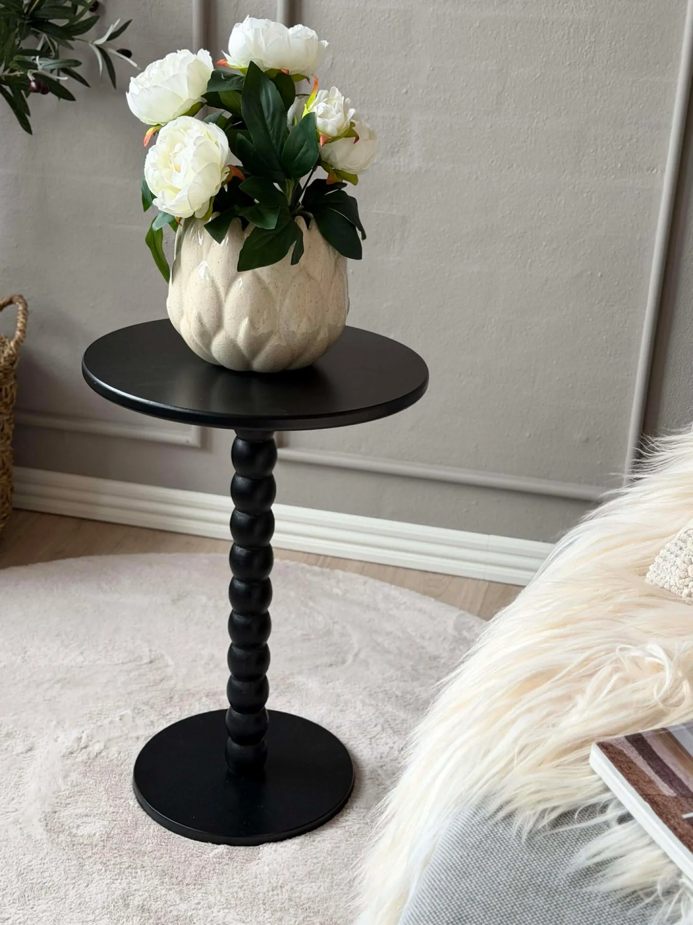 Sidebord - Sort 35xH50 cm