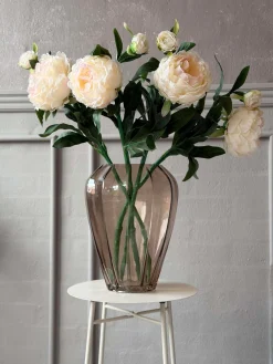 Sidebord med hylde - Hvid