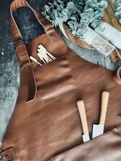 Skindforklæde – Cognac bøffellæder