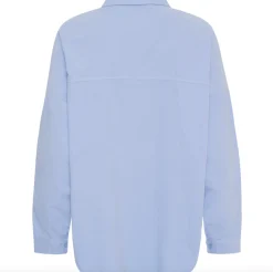 Skjorte baby fløjl - Blå