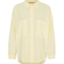 Skjorte baby fløjl - Gul