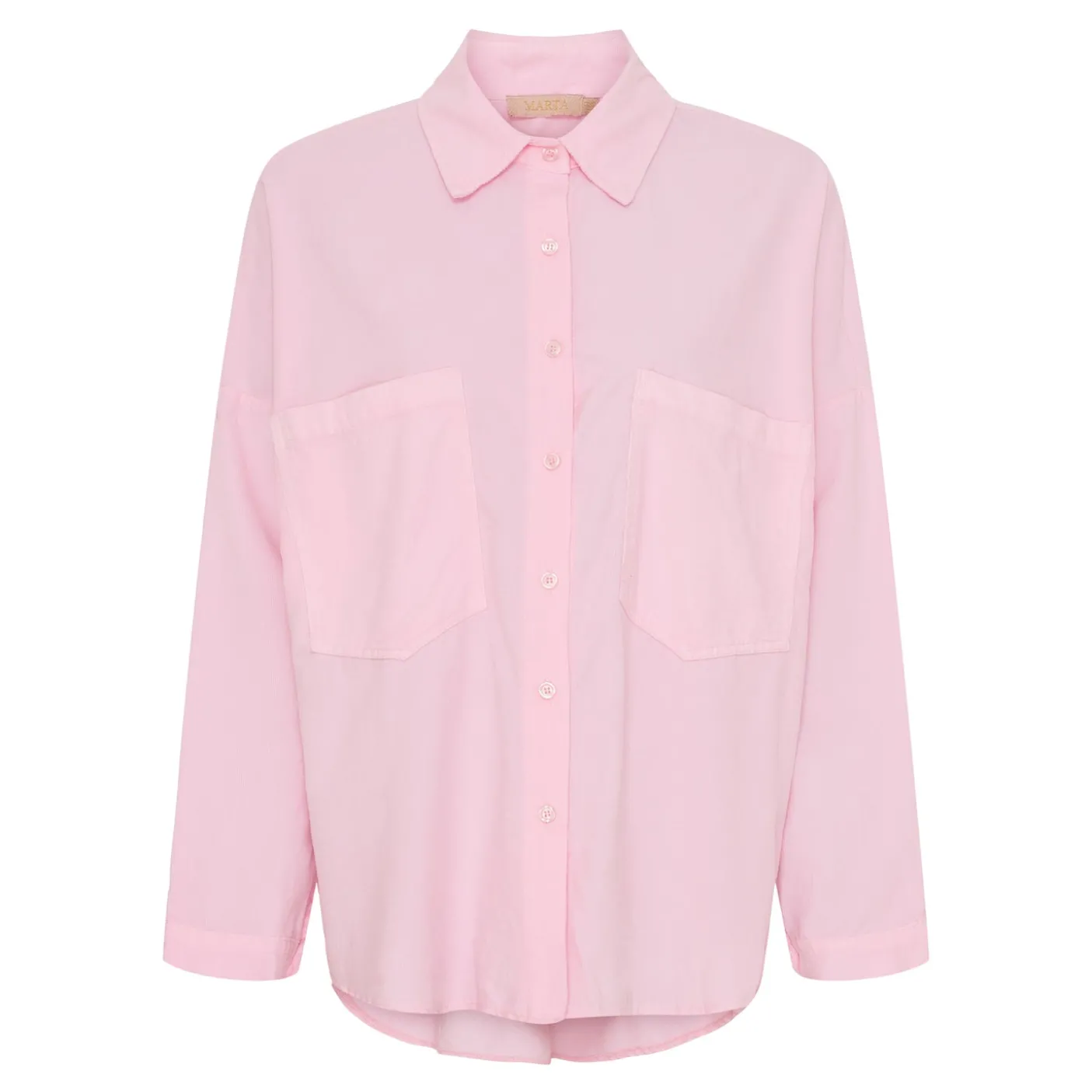 Skjorte baby fløjl - Pink