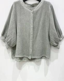 Skjorte Luna Kaki - Hørmix