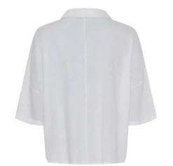 Skjorte Minna i hørmix – White