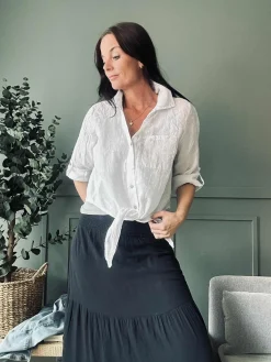 Skjorte NALA hvid - 100% hør