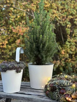 Skjuler med riller - Hvid