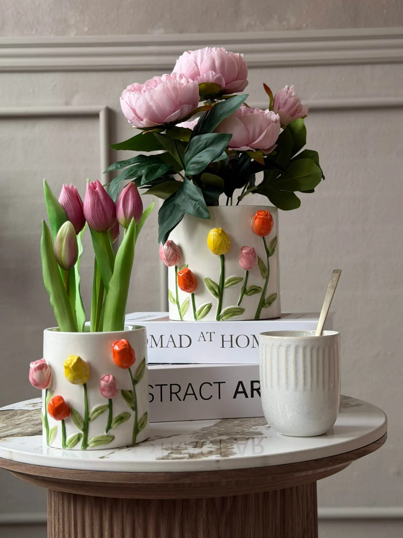 Skjuler med tulipaner - flere størrelser