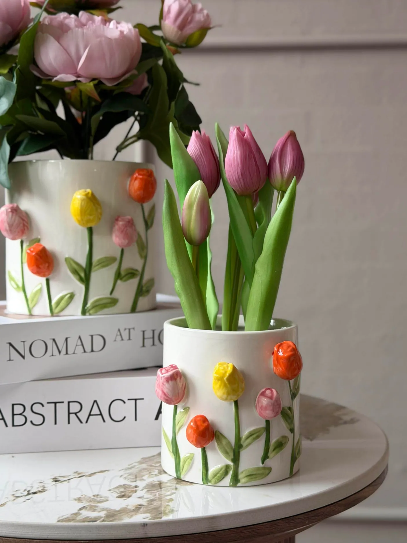 Skjuler med tulipaner - flere størrelser