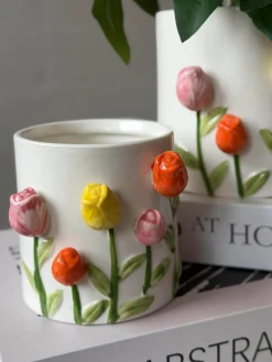 Skjuler med tulipaner - flere størrelser