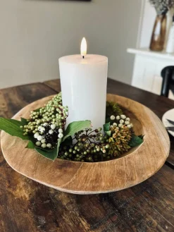 Skål af teakrod – Medium