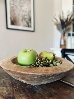 Skål af teakrod – Medium