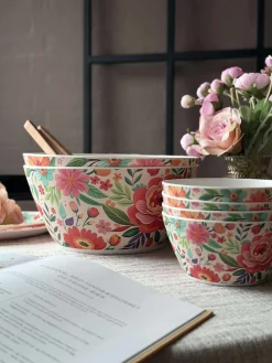 Skål flower melamin