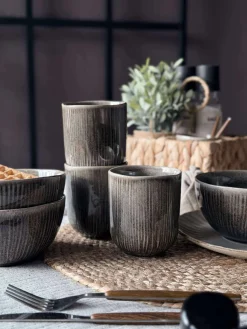 Skål Lydia keramik - Sæt med 4 stk