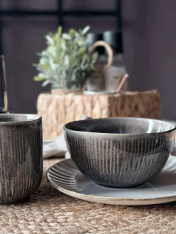 Skål Lydia keramik - Sæt med 4 stk