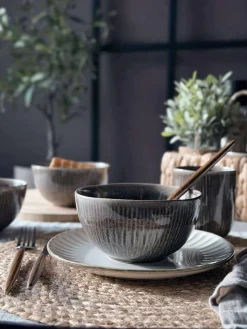Skål Lydia keramik - Sæt med 4 stk