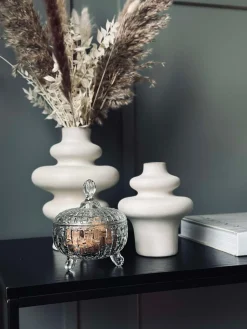 Skål med låg i glas 200ml.