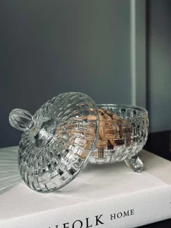 Skål med låg i glas 200ml.